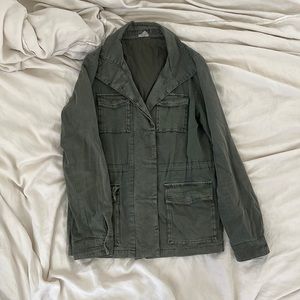 Green Canvas Military Jacket